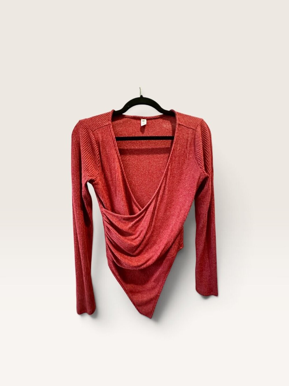 Express Fuchsia Tie Front Top Size M NWT